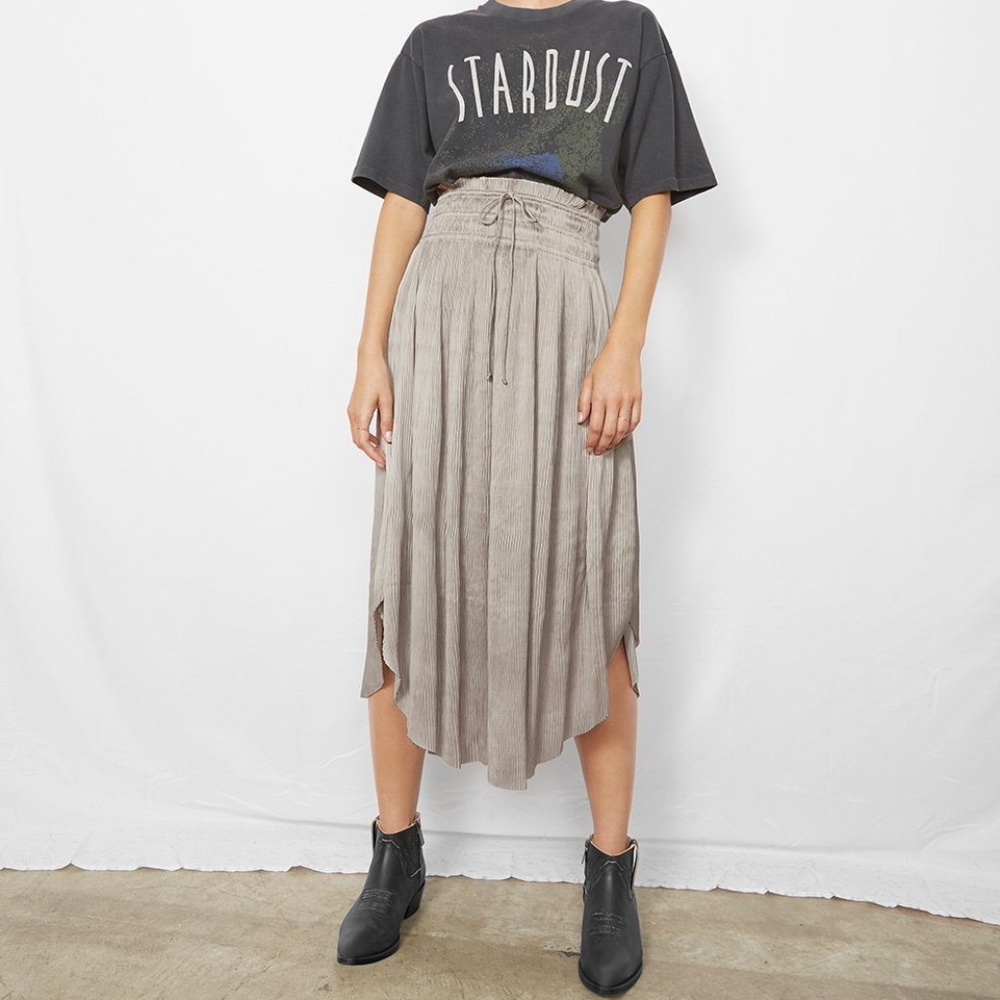 ANINE BING LENA SKIRT - BEIGE - SIZE L
